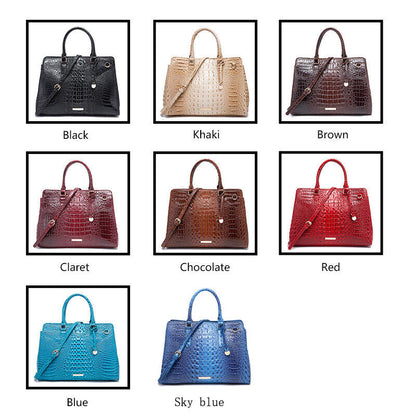 Women Patent Leather Crocodile Handbag Sling Satchel Tote Shoulder Bag Party Bag