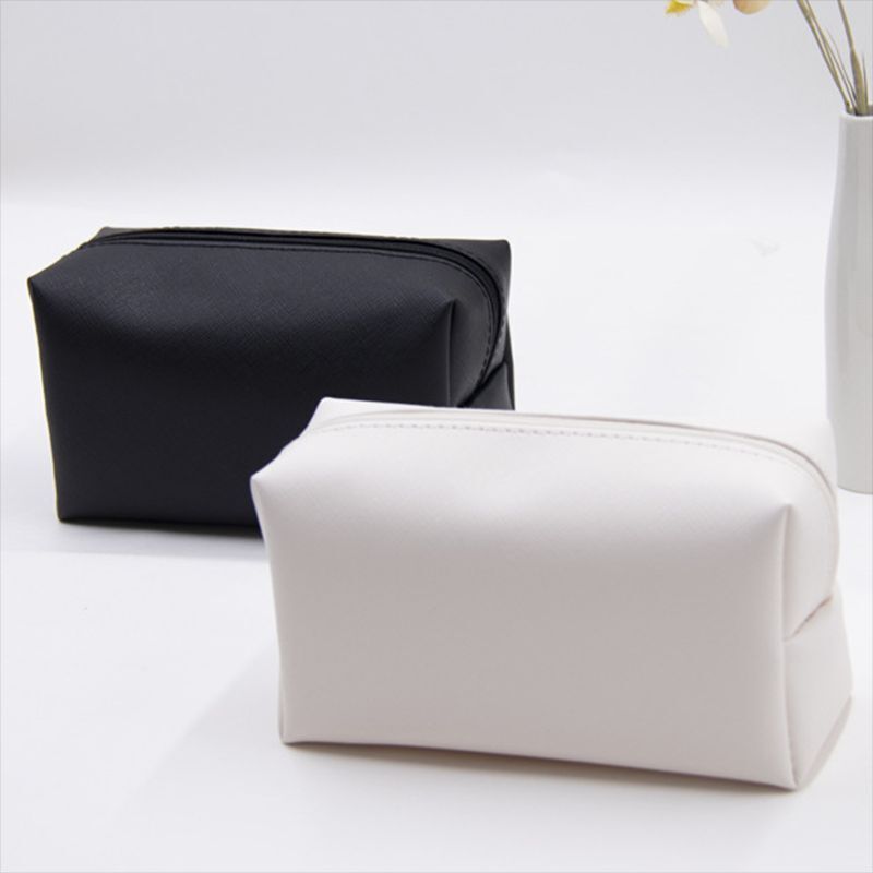 Small Cosmetic Bag Synthetic Leather Waterproof Make Up Bag Traveling Organizer
