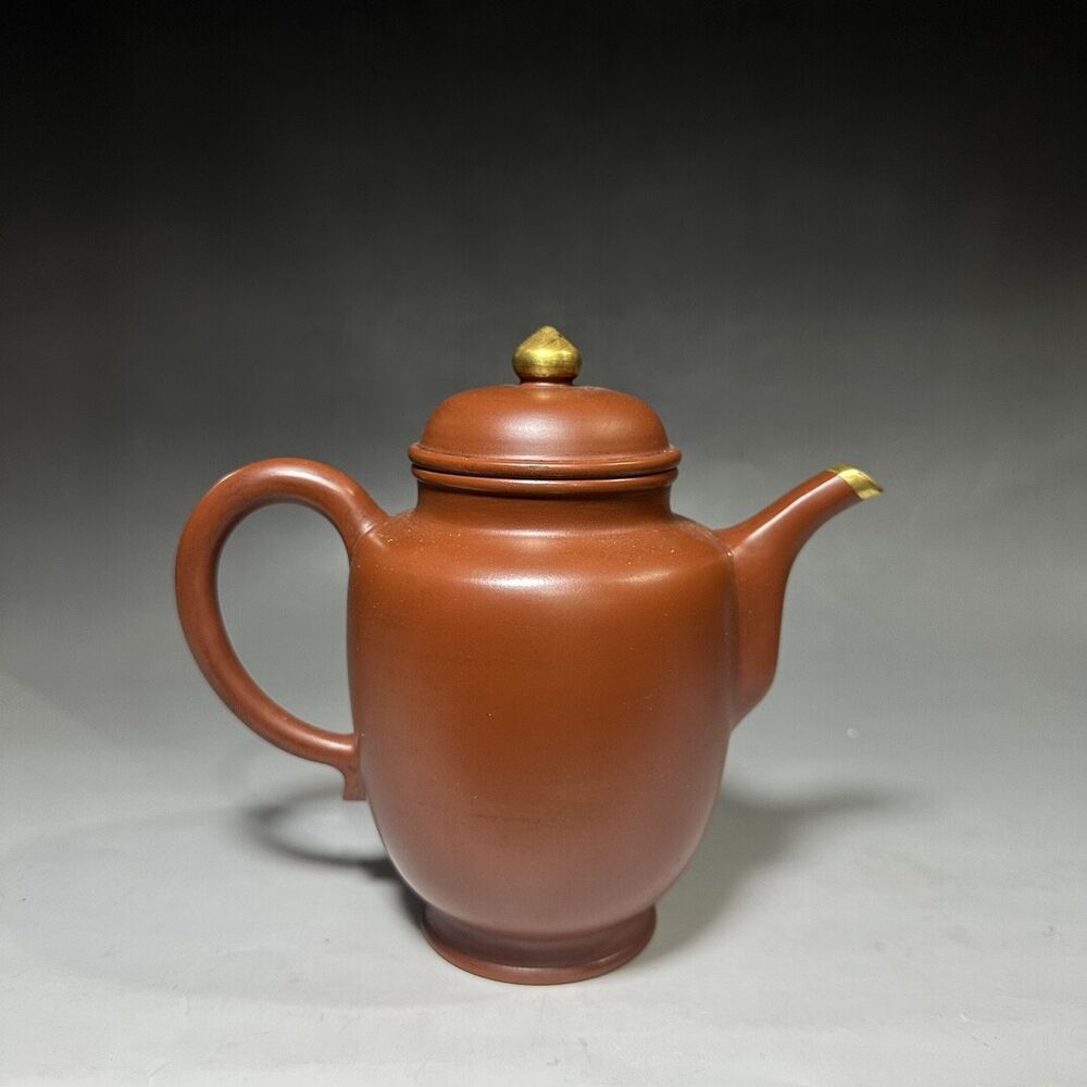 vintage chinese yixing purple clay teapot zisha ceremony carving Collectible art