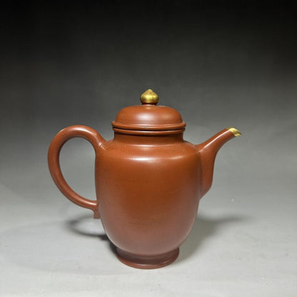 vintage chinese yixing purple clay teapot zisha ceremony carving Collectible art