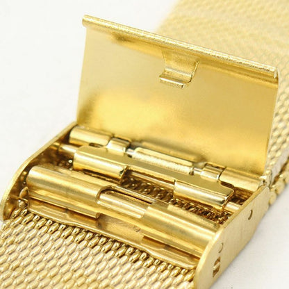 8mm~24mm Stainless Steel Milanese Loop Mesh Watch Band Strap Fold Buckle Release
