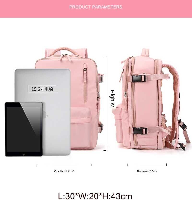Women Travel Backpack Mom Baby Nappy Backpack Shoes Bag Outdoor Bag