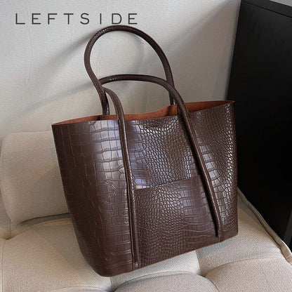 PU Leather Shoulder Bag Women Winter Female Handbags Purses Tote Bags