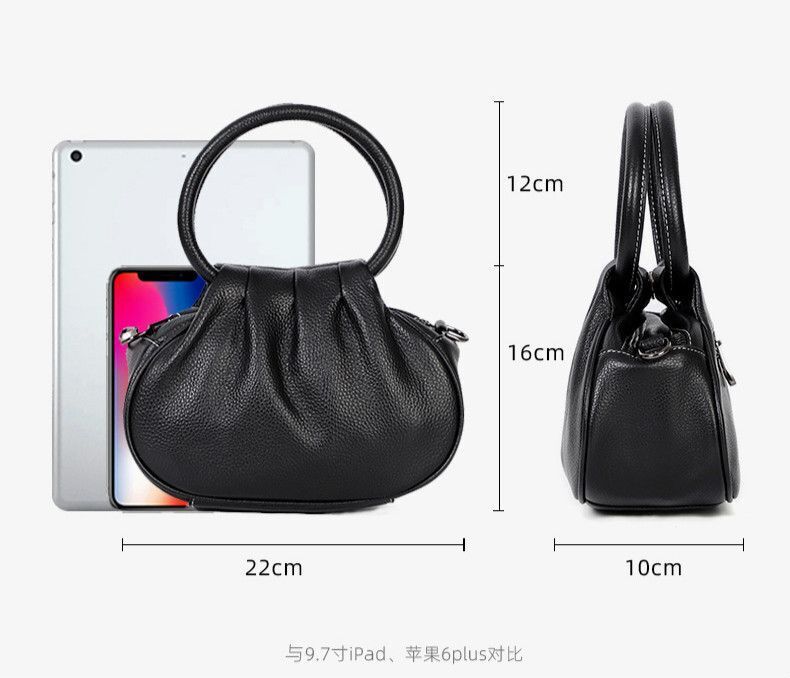 Genuine Leather Messenger Bag Elegant Hobos Small Tote Bags 22*16*10 CM Purse