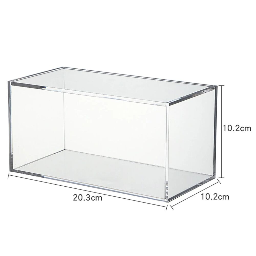 Storage Boxes Acrylic Office Supply Food Container Display Case 20.3x10.3x10.3cm