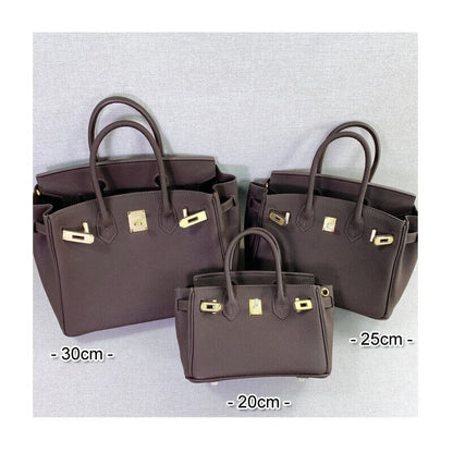 20/25/30cm Real Leather Flap Tote Shoulder bag Handbag Purse Fashion Briefcase