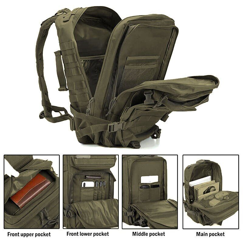 50L Army Tactical Backpack Men's Travel Backpack Men Outdoor Sports Bags