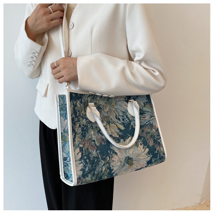 Lady Travel Shoulder Bags Printing Flowers Designer Women's Tote Luxury Handbags