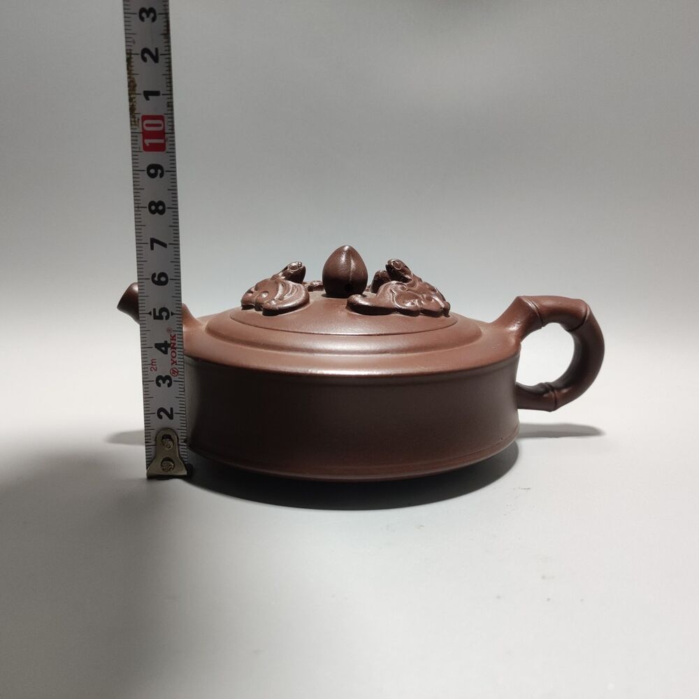 Vintage Chinese Yixing Purple Clay Teapot Zisha Ceremony Collection Calligraphy