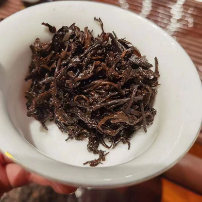 357g Yunnan Ripe Pu'er Tea Cake 2008 Ba Jiao Ting Aged Pu-erh Cake Tea Old Puerh