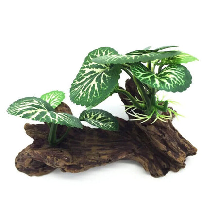 Aquarium Decorations Fish Tank Reptile Cylinder Making Root Plant Wood Ornaments