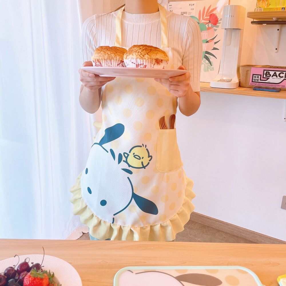 my melody kuromi fashion girls unisex apron Cooking aprons cartoon new