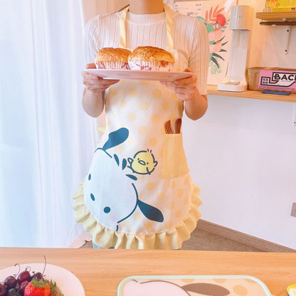 my melody kuromi fashion girls unisex apron Cooking aprons cartoon new