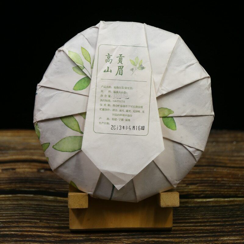 2013 High Mountain Gong Mei 350g Chinese Old Tree Fuding White Tea Cake ShouMei