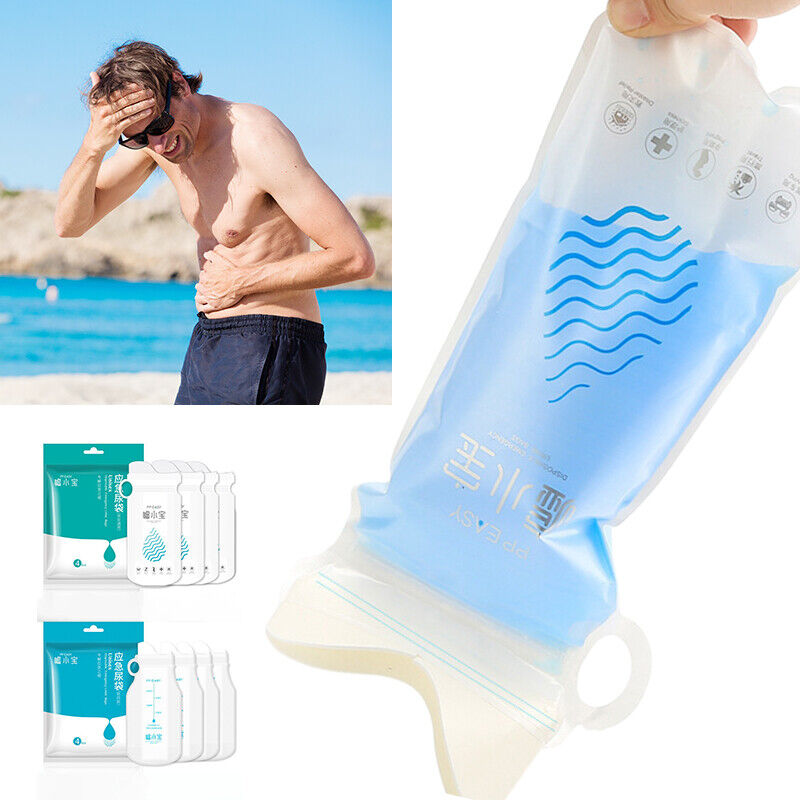 4Pcs Portable Toilet Pee Bag Camping Pee Bags Unisex Urine Bags Vomit Bags