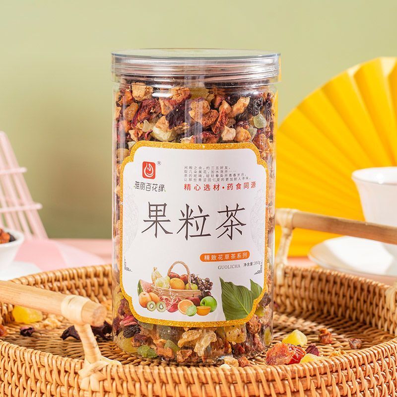 Fruit Tea Canned Pineapple Cantaloupe New Organic Healthy Flower Herbal Tea 350g