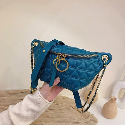 Women Fanny Chest Bag Waist Pack Crossbody Leather Fashion Travel Shoulder Bag