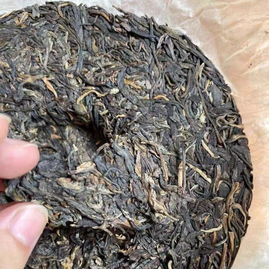 357g Yunnan Qizi Old Puerh Raw Tea Cake 2003 Yiwu Zhengshan Sheng Pu'er Cake Tea