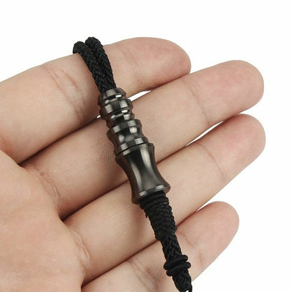 Black Titanium Alloy Knife Beads Paracord Umbrella Rope Thread Zipper Accessorie