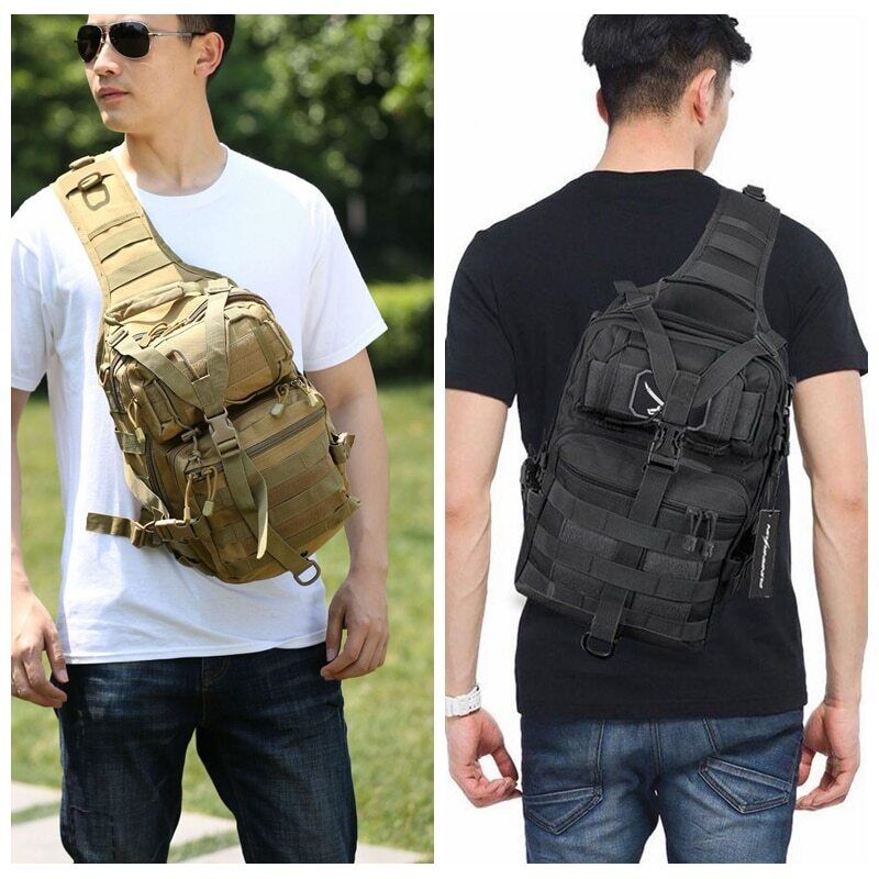 Tactical Shoulder Bag Men Trekking Backpack Nylon Hunting Camping Army Bag