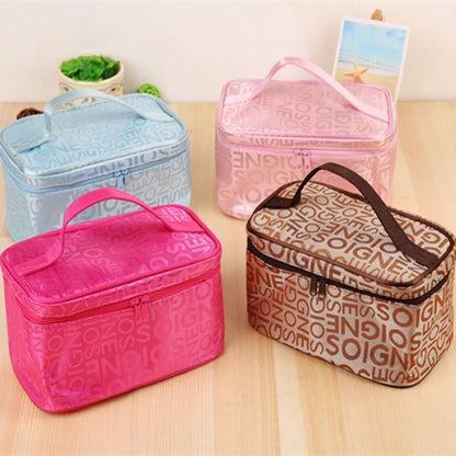 Square Travelling Cosmetic Bag Toiletries Waterproof Make Up Organizer Purse 1PC