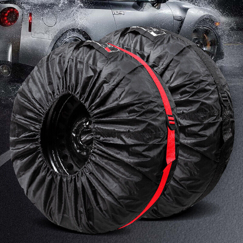 Car SUV Tire Cover Case Car Auto Spare Wheel Totes Handle Waterproof Storage Bag