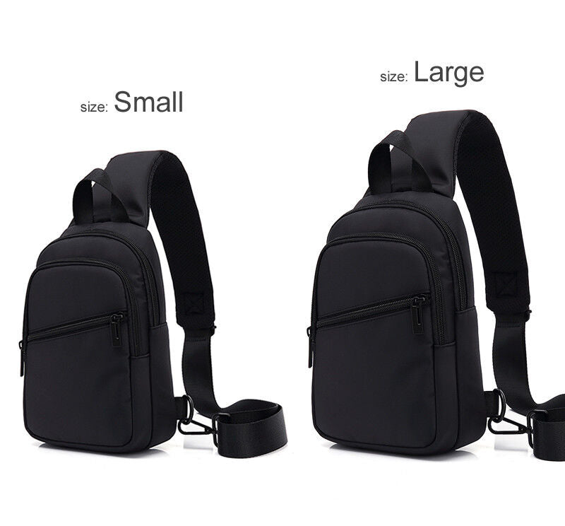Water Resistant Sling Backpack Rucksack Chest Pack Single Strap Daypack Bag