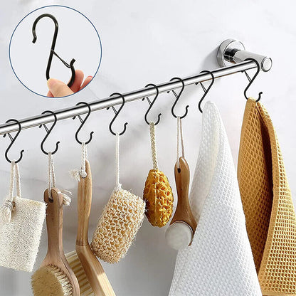 Hanging Hooks 10-100Pcs Metal S-Shaped Hanger Heavy Duty Clasp Pot Storage Rack