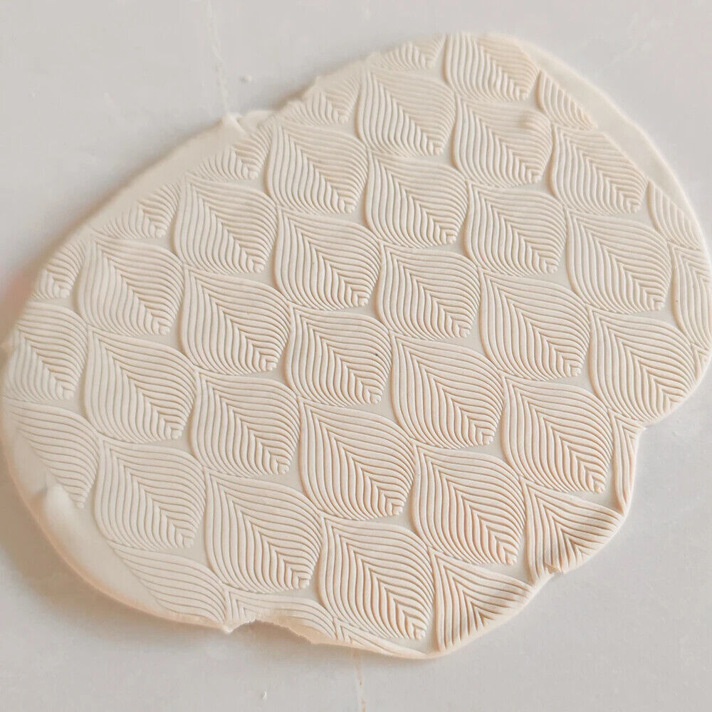 Rolling Pin Acrylic Kitchen Fondant Decorating Tool Clay Pastry Embossed Pattern