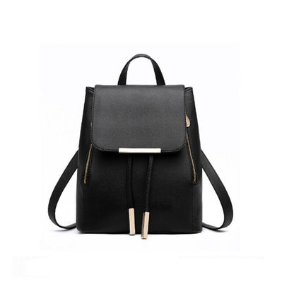 New Women's PU Leather Satchel Shoulder Backpack School Rucksack Bags Travel