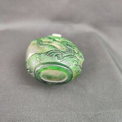 Beautiful Handmade chinese dragon statue Collector Carved Glass Snuff Bottle art