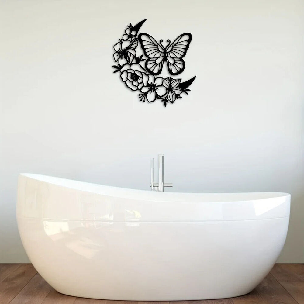 Modern Butterfly Flower Wall Hanging - Perfect for Home Decor, Birthday Parties