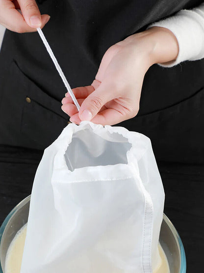 Filter Bags Nylon Vegetable Milk Strainers Sieve Drain Tea Cheese Cloth Colander