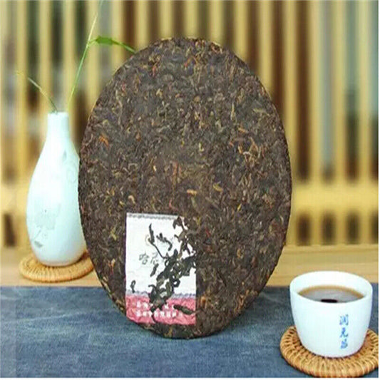 Yunnan Tea Tree King Puerh Tea Ripe Tea Cake Brown Ripe Tea Cake 357g/12.59oz