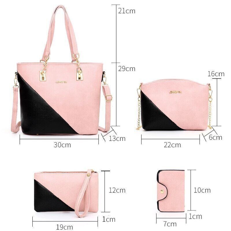Bag Women Handbag Set 4 Pcs/Set Handbag Women Shoulder Bag