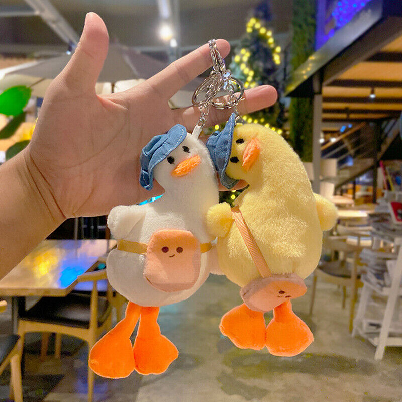 Cute Plush Keychain Women Doll Keychain Cartoon Lovely Duck Car Bag Accessory