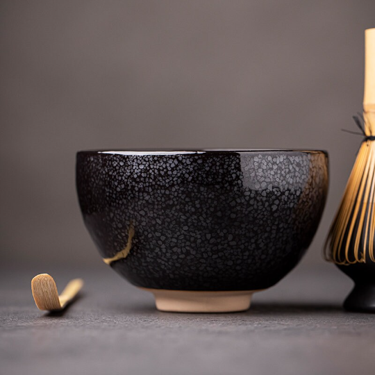 Jianzhan Ceramic Matcha Set with Bamboo Whisk