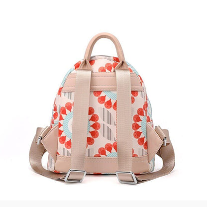 Backpack Women's Small Bag Travel Leisure Trend Floral Design Style