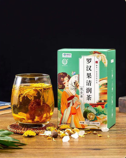 Natural healthy herbal tea constipation Luohanguo PangDaHai Chrysanthemum tea
