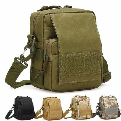 Tactical Pouch Shoulder Waist Bag Waterproof Nylon Multifunction Hunting Travel