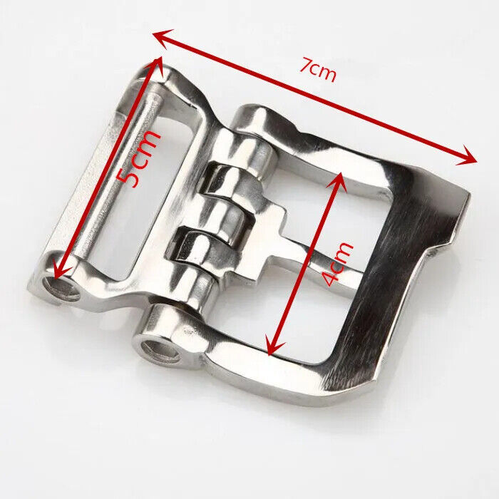 Belt Buckles 40mm Brushed Metal Stainless DIY Leather Craft Hardware Accessories