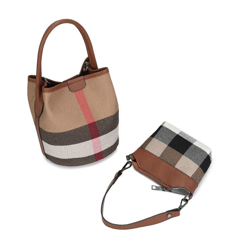 PU Leather Crossbody Bags Multi-function Shoulder Bags Bucket Bags
