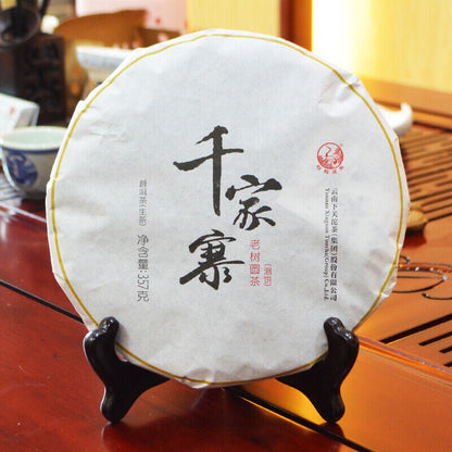 Qian Jia Zhai * 2016 Xiaguan Wild Ancient Tree Yuan Cha Puerh Raw Pu'er Tea 357g