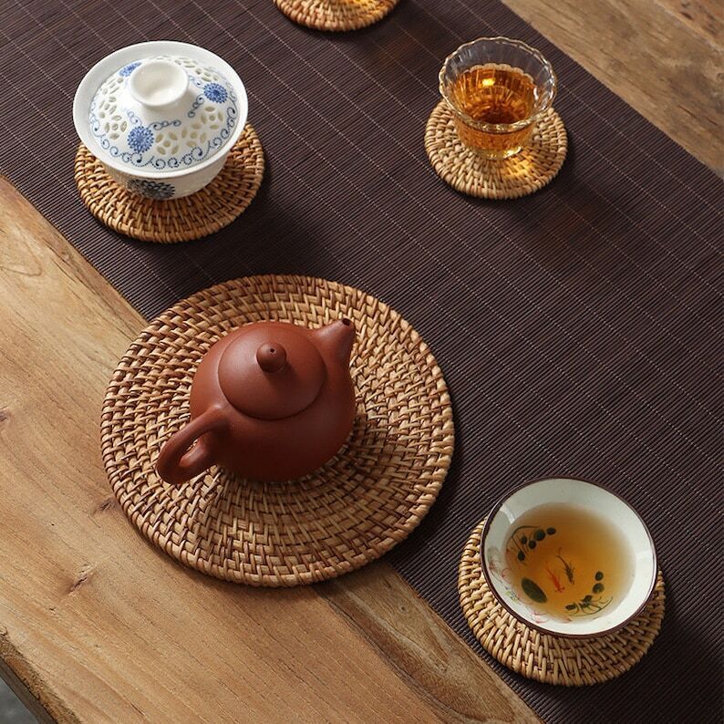 Straw Tea Mat|Coffee |Coaster|Teacup Mat|Cup Pad