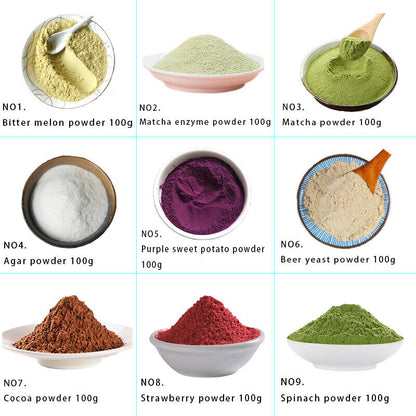 Top 32 Kinds Chinese Matcha Tea Green Tea Powder Scented Tea Powder Mask Powder