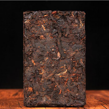 250g Menghai Ripe Puerh Tea Brick Ancient Tree Pu-erh Cooked Tea Aged Pu'er Tea