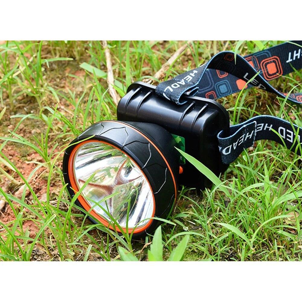Rechargeable Headlamp Odear Head Torch LED Spotlight Powered Headlight Head Lamp