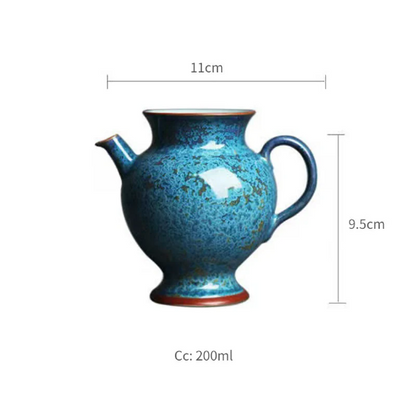 Ceramic Tea Pitchers Blue Ceramic Tea Services 200ml