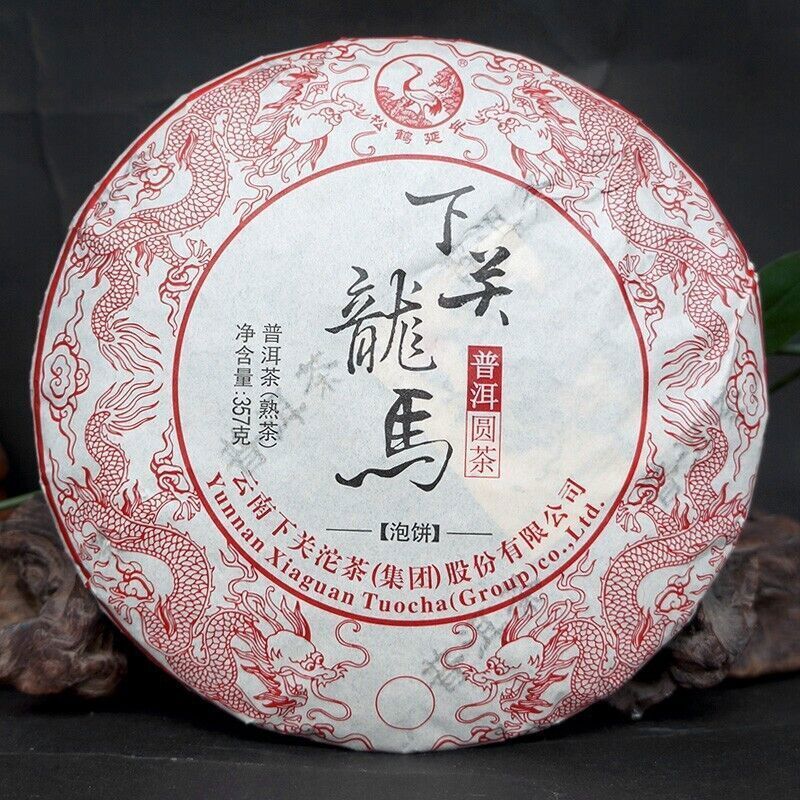 2016 Xiaguan tuocha LONGMA YUAN CHA Pu erh Tea Cooked Tee Puer Cake Black 357g