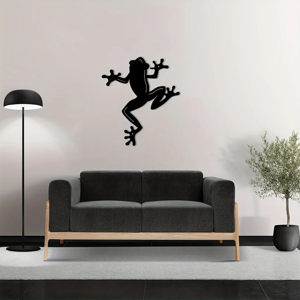 Metal Wall Decor Frog Wall Sculpture, Metal Wall Art Hanging For Living Room